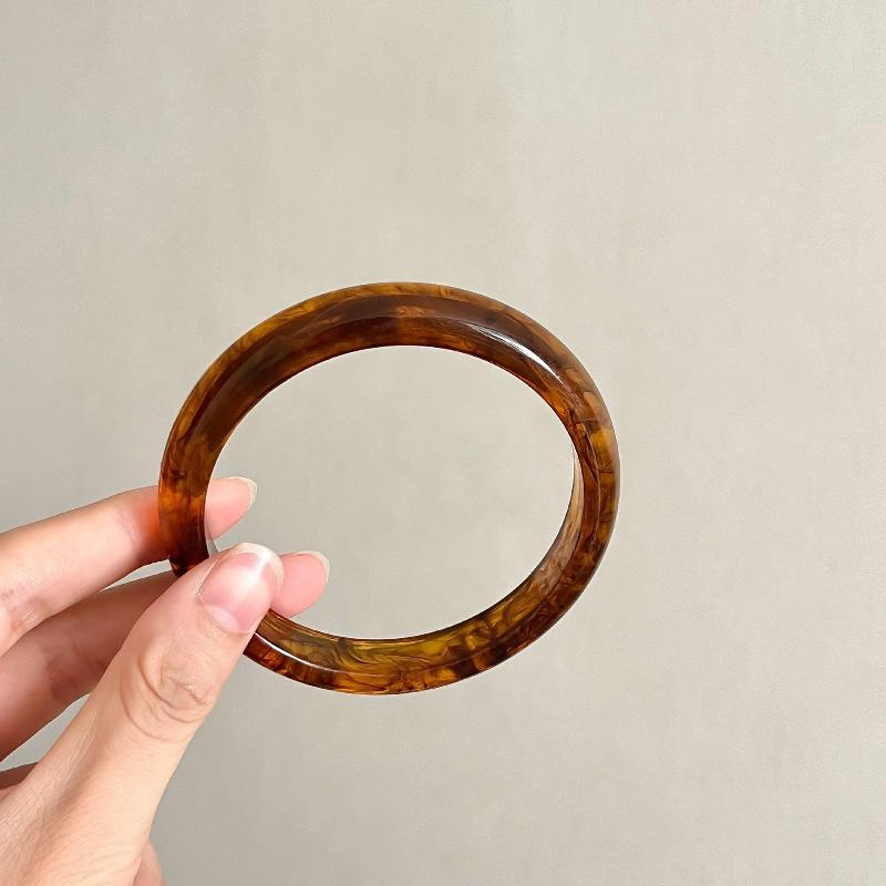Smudged Resin Fine Bracelets For Women Vintage Acrylic Korean Jewelry Elegant Easy Match Simple Pulseras
