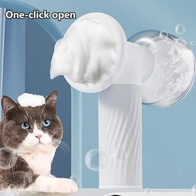 Automatic Pet Bubble Brush Bath Foamer Soothing Massage Easy Fast Clean Bathing Experience Dog Grooming Brush