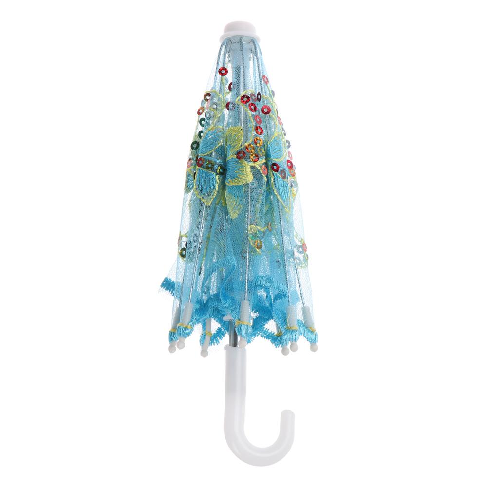 New Lace Embroidered Sunshade Umbrella Rain Gear For Handmade Doll Accessories Kids Birthday Gift