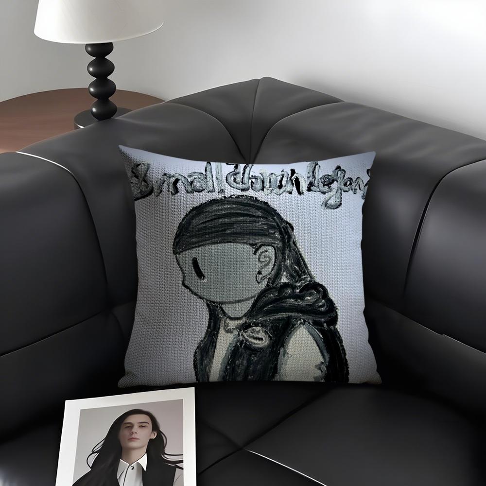 Famous Rapper AAsen Cool Cushion Cover Natural Linen Organic Fabric DoubleSided Printing Sofa Home Decor Gift Pillow Case