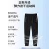 Summer Ice Silk Casual Trousers Elastic Quick-drying Outdoor Sports Large-size Zipper Leggings