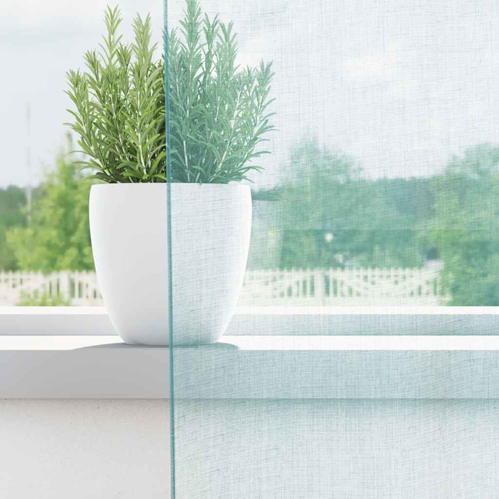 Voile Curtains with Rod Pockets 2 pcs Turquoise