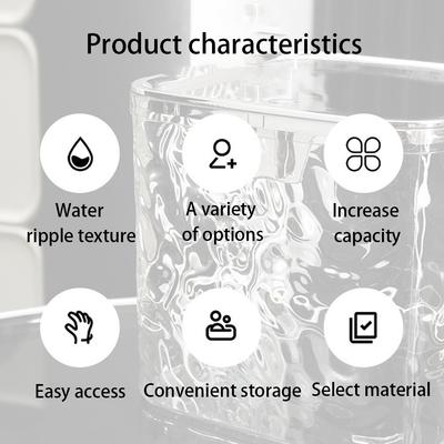 Hair Accessories Organizer Clear Hair Tie Organizer with Lid Hair Clip Container Multifunctional for Laundry Pods Cotton Swab
