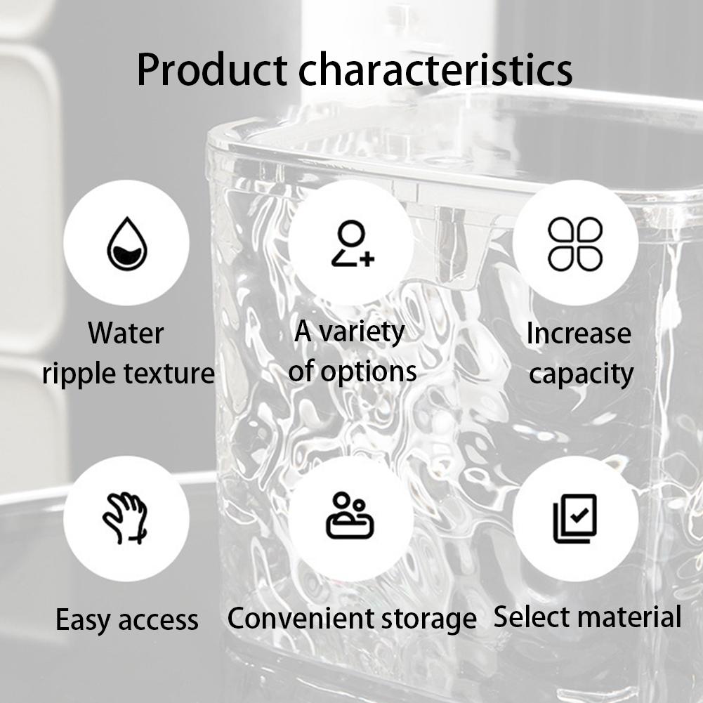 Haarschmuck-Organizer Transparentes Haargummi-Organizer Großes Fassungsvermögen Arbeitsplattenhalter-Box Multifunktional für Schlafzimmer Badezimmer