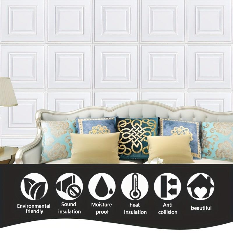 35cm*35cm Peel and Stick Wallpaper Self Adhesive 3D Wallpapers Home Decor Background Wall Stickers Moisture-proof Sheet Paper