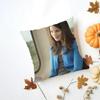 M-Michelle Monaghan Cushion Cover Washable Linen Pillowcase Soft For Daily Sofa Bed Home Room Decor