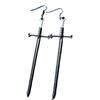 European Retro Silver Sword Unisex Earrings - Fashionable and Creative New Arrival Jewelry