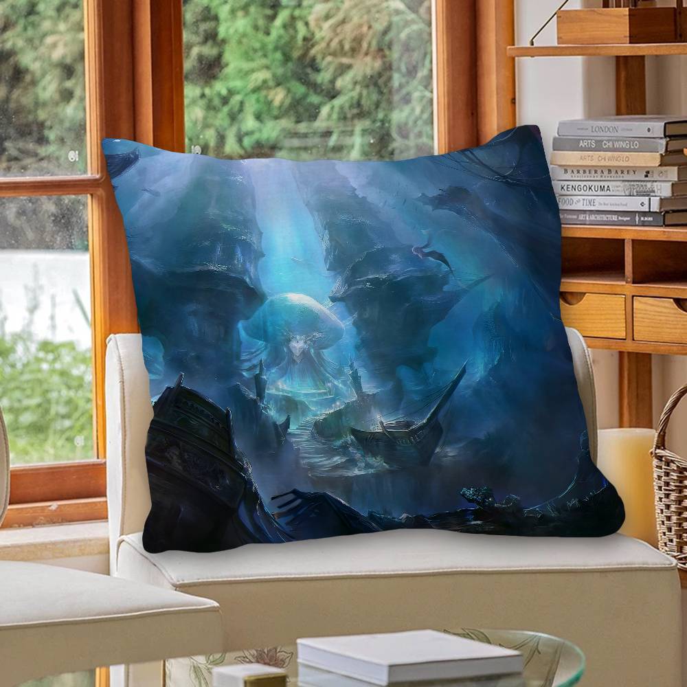Ocean Animal Underwater World Cushion Cover Car Throw Pillow Case For Sofa Car Christmas Gift 40X40Cm 45X45Cm