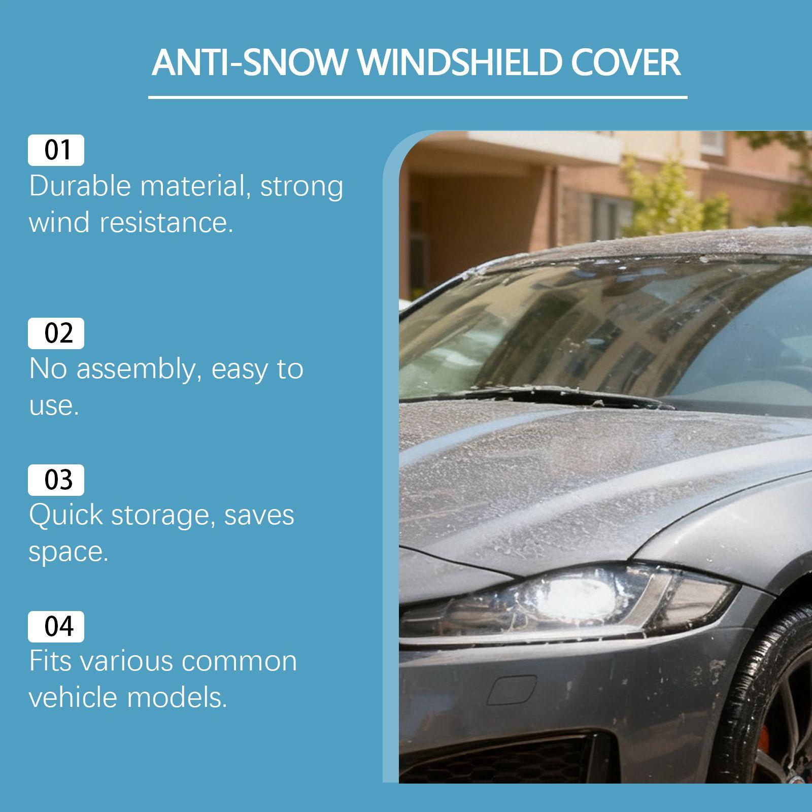 Car Windshield Snow Cover Thickened Windproof Waterproof Auto Supplies Windshield Ice Protector Cover For SUVs All-Weather China Mainland