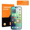 AMORUS For iPhone 14 Pro Max 6.7 Inch Anti-explosion High Aluminum-silicon Glass Anti-stain 9H Hardness 2.5D Arc Edge Phone Protective Film