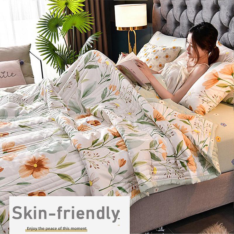 Klimatizačná prikrývka šetrná k pokožke Jednolôžková Dvojlôžková letná chladivá prikrývka na jar a na jeseň Tenká prikrývka