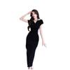 French Dopamine Spicy Girl Slimming Dress - Summer 2025 New Arrival, Color Block Patchwork, Long Slit Design