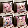 SSUPER Anime SSONICO Cushion Cover Reversible Soft Durable Pillow Cover Home Car MultiScene Use for Daily Comfort