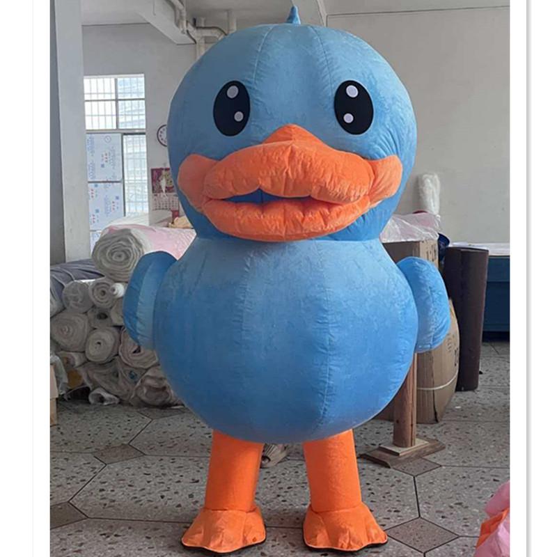 Inflatable Giant Yellow Duck Mascot Costume Fun Cartoon Animal Role Play Outfit For Carnival Marketing And Cosplay Events