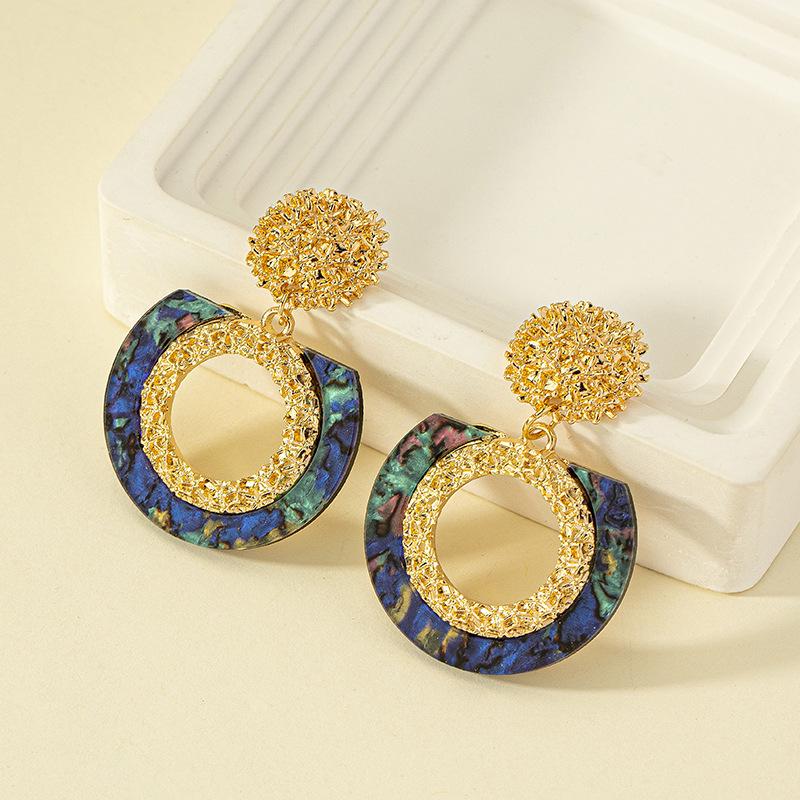 

Ретро Дворцовый Стиль Ацетат Акрил Геометрические Серьги для Женщин