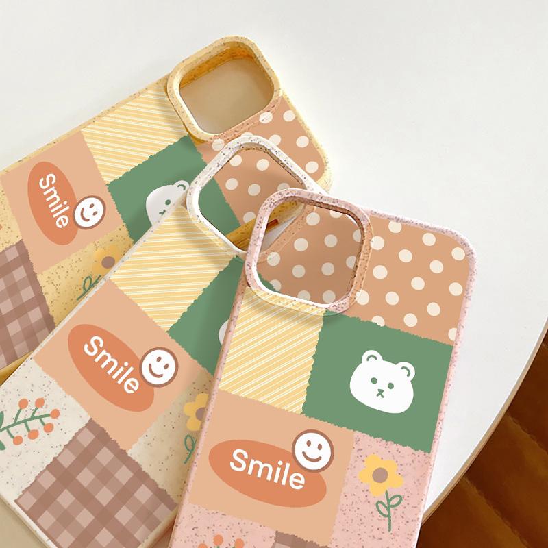 Mobile Phone Cases for iPhone 11 13 XR 15 Pro Max 12 14 Pro Max Case iPhone 16 7 Plus 8 Plus XS Max Degradable and Environmentally Friendly Anti-fall