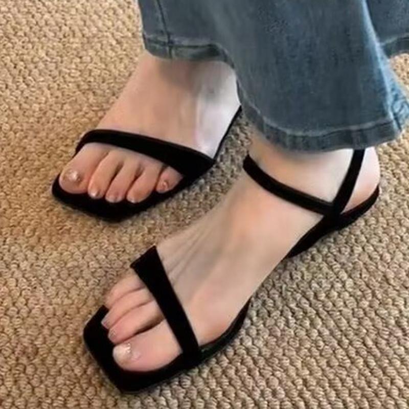 Fashion Women Sandals Flats Dress Casual Shoes Cozy Walking Woman Slippers Summer 2025 Trend Brand Designer Elegant Zapatillas De Mujer