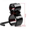 1Pc Metal Fixture QQ Clip 8 Word Bracket Metal Pipe Clamp Cable Clip Clamps Two 8 Word Clips 185 186 T2008 Black High Quality