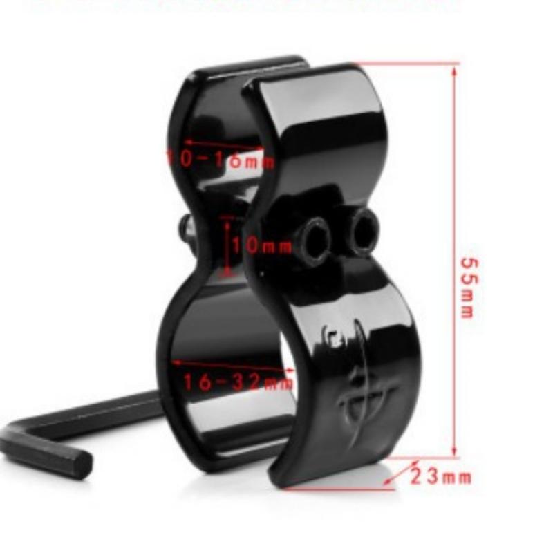 1Pc Metal Fixture QQ Clip 8 Word Bracket Metal Pipe Clamp Cable Clip Clamps Two 8 Word Clips 185 186 T2008 Black High Quality