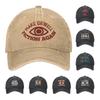 Vintage 1984 Make Orwell Fiction Again Baseball Cap Unisex Women Distressed Denim Sun Cap Dystopian World Outdoor Adjustable Hats