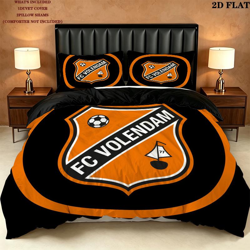 Fc Volendam Bedding Quilt Set Quilt Cover Pillowcase Home Decoration Birthday Gift (1 * duvet cover + 2 * pillowcase, without core)