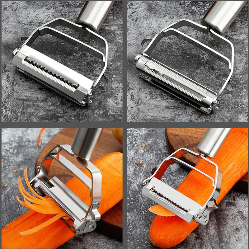 1 Stück Küche Zuhause multifunktionaler Karottenreibe; Gemüseschneider; Schäler; Rettichreibe; Schredder