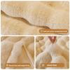 Winter Thick Soft Comfortable Sofa Cushion Cover Plush Cover Solid Color Simple Warm and Breathable Rabbit Plush Sofa Cushion