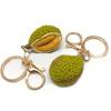 Chic Durian Fruit Keyring Simulated Durian Keychain for Fashion Enthusiasts
