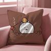 Cute J-Jokes Bear Cushion Cover Multi-Scene Pillow Cover for Home & Car - Reversible, Soft & Durable for Daily Use