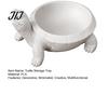 White Resin Animal Figurine 3D Printed Turtle Storage Tray, Decorative Jewelry Tray for Necklaces Rings, Creative Desktop Organizer Living Room