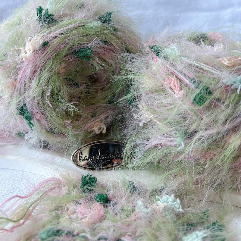 80g/ball Butterfly Yarn Wool Soft Blended Yarn Mohair Hand Dyed Yarn DIY Knitted Crochet Scarf Hat Sweater and Bag