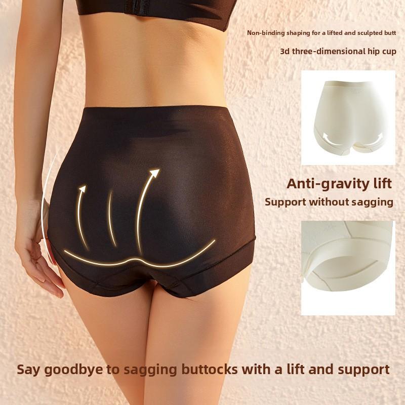 Ladies Spring and Autumn New Cross Abdominal High Waist Hip Breathable Briefs