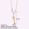 Collana Pesce Stile Boho Y2K per Donna Set da 3 Pezzi Carino Choker Stella Cuore Collari in Pietra Naturale Gioielli Estivi Trendy da Donna a Catena Lunga