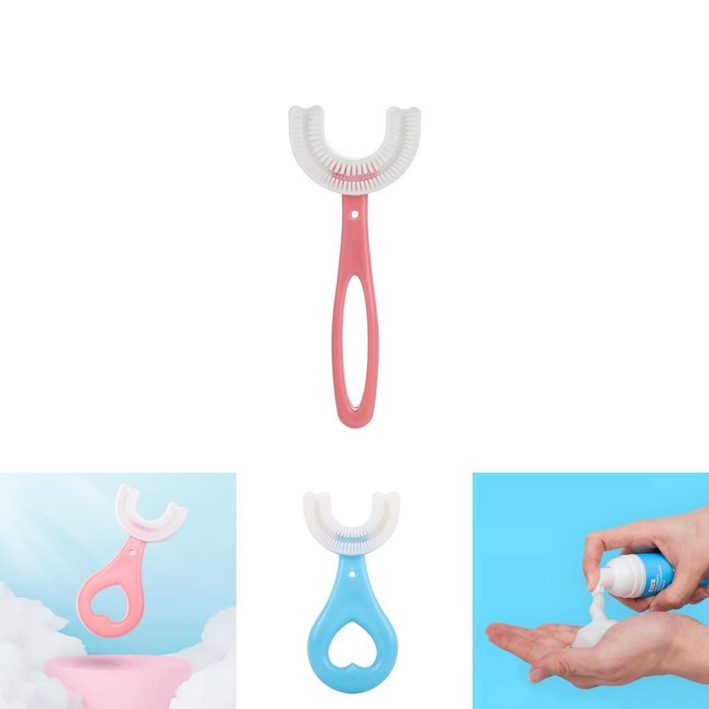 U-shaped Baby Toothbrush Designed For 1 Year Old With Fun And Safe Silicone