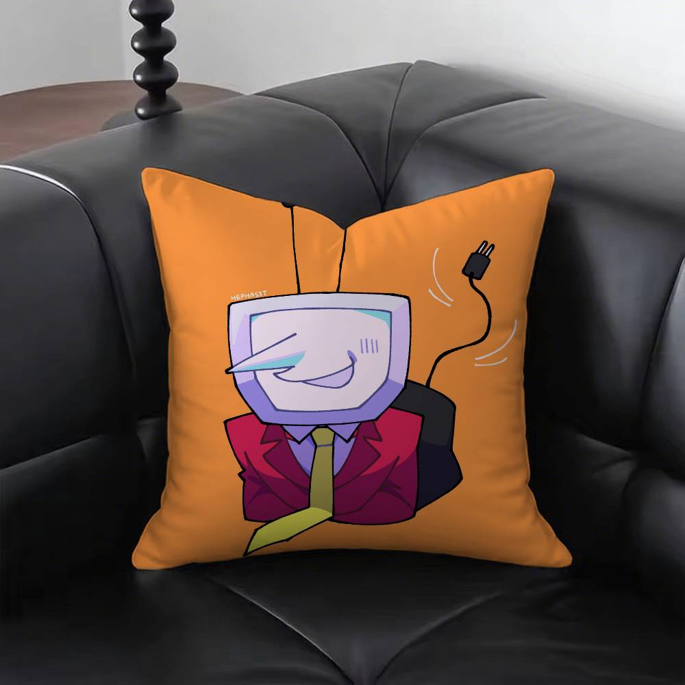 Cartoon Game Deltarune Tenna Meme Pillow Case Fashion Square Pillowcase Bedroom Sofa Room Ins Decoration Leisure