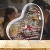 2D Flat, Heart-Shaped Acrylic Desktop Decor Plaque, Floral Design, Home Decor Plaque Hanging Wall Art Decorative Garden Decoration for Room Door Signs