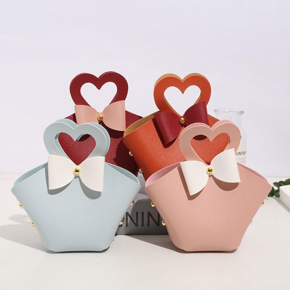 

Red Handy Wedding Leather Chocolates Handbag Gift Bag Candy Box Candy Bag темно-синий