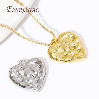 Trendige Herz-Anhänger 18K Goldbeschichtet/Rhodium-Anhänger Für Halskette Schmuckherstellung DIY Zubehör Hänge-Anhänger Für Ohrringe
