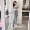 Spring/Summer T-shirt & Slim Waist-Cinch Pants Set - Tummy-Covering, Age-Reducing, Fashionable Two-Piece Sportswear