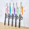 1Set Telescopic Cat Toy Fish Type Telescopic Feathers Funny Cat Stick Toys Pet Toy For Kitten Rods Simulation Fishing Rod