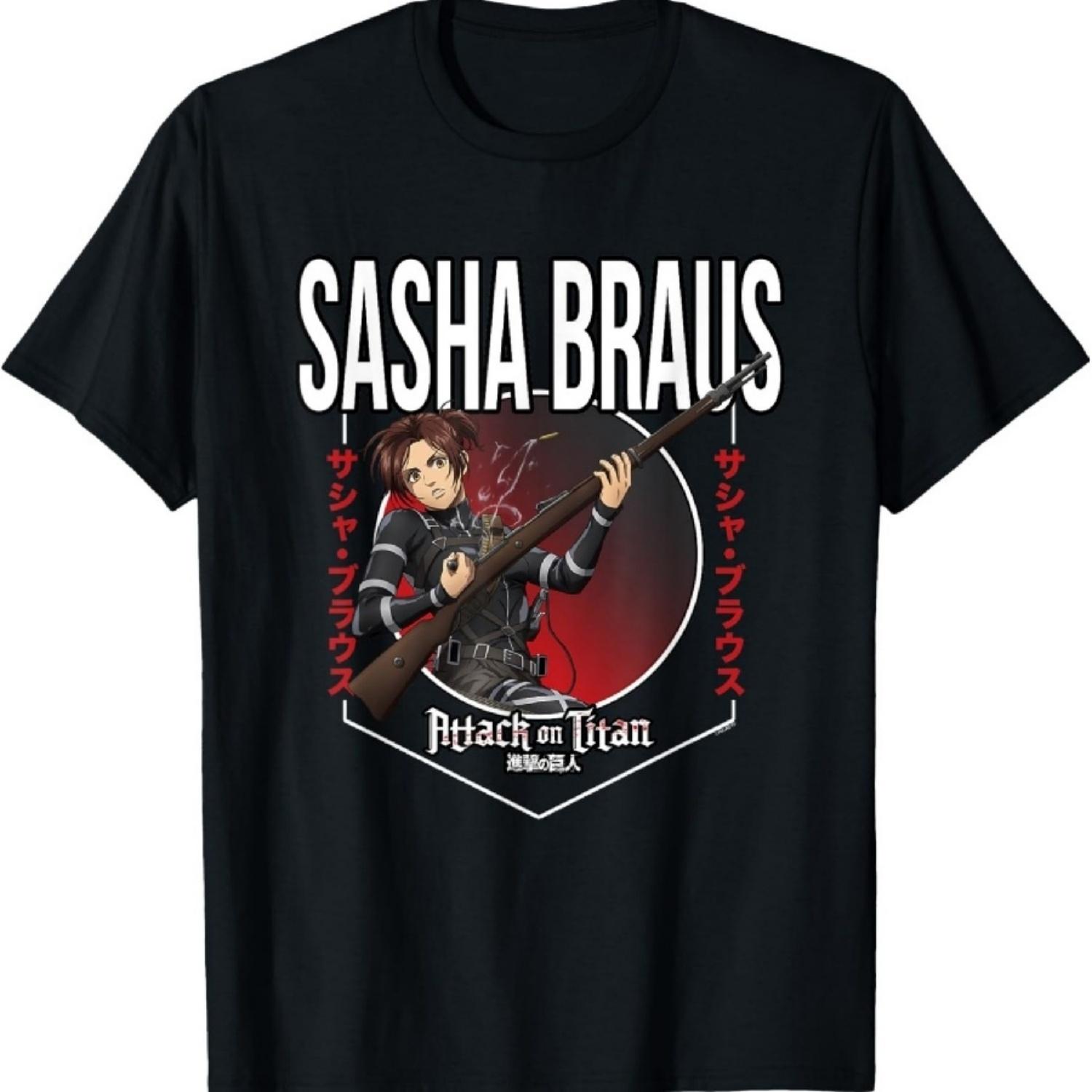 

Attack on Titan Season 4 Sasha Braus Circle Anime T-Shirt S