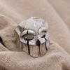 Personality Vintage Spartan Warrior Mask Design Thai Silver Men Rings Promotion  Gifts Cheap No Fade