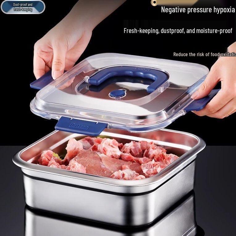 304 Stainless Steel Sealed Lunch Box for Fresh-keeping and Refrigerator Storage