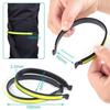 2Pcs Reflective Carabiner Trouser Clips Safe Driving Cycling Gear With Seat Belt Warning Sticker For Outdoor Use