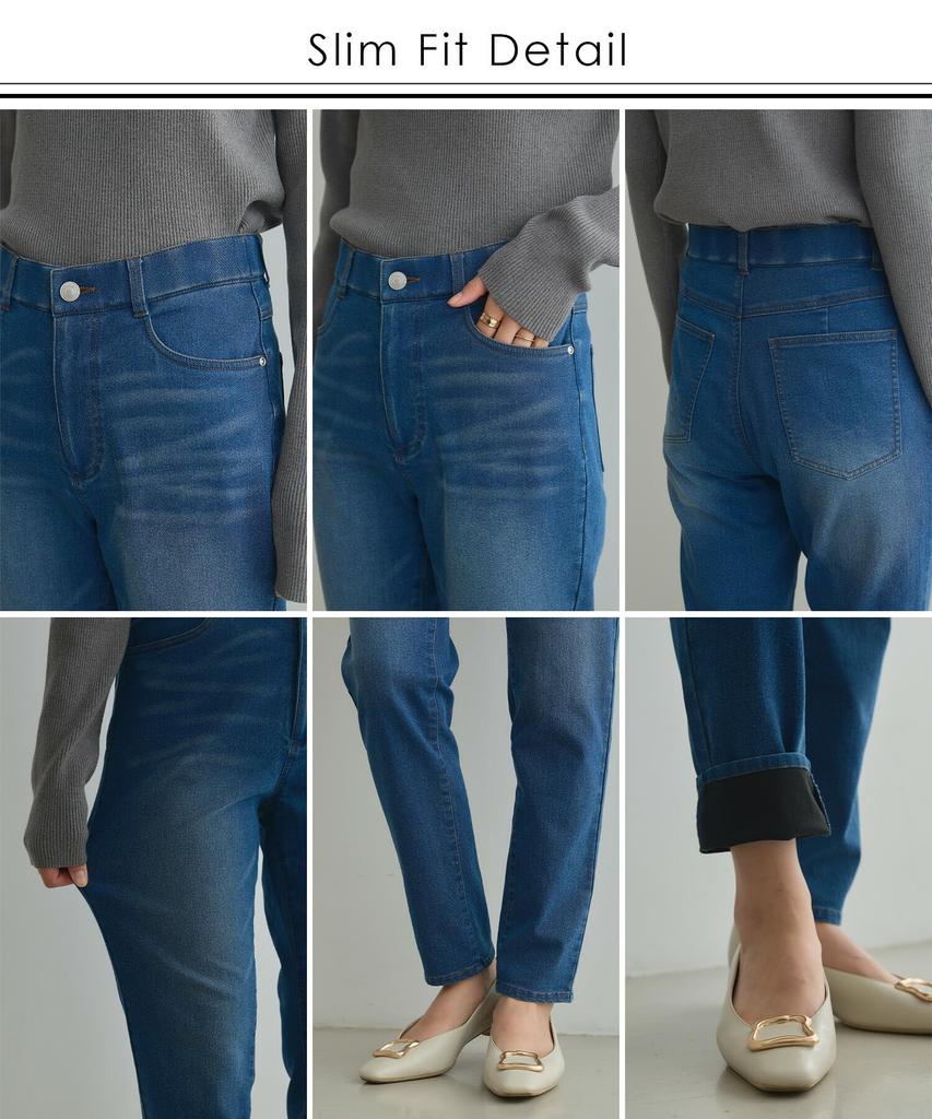 Warm Slim Machine Available in 4 Colors and 4 [CROSS FUNCTION] Fleece-Lined Pants, Fit, Stretch, Autumn/Winter, Women's Bottoms, Washable, Sizes,