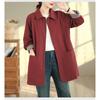 DIMANAF 2025 New Autumn Winter Women Plus Size Coats Jackets Cotton Loose Casual Lady Outerwear Trench
