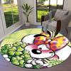 Diddl Custom Name Round Area Rug,Carpet Rug for Living Room Bedroom Sofa Playroom Decor,Non-slip Floor Mat