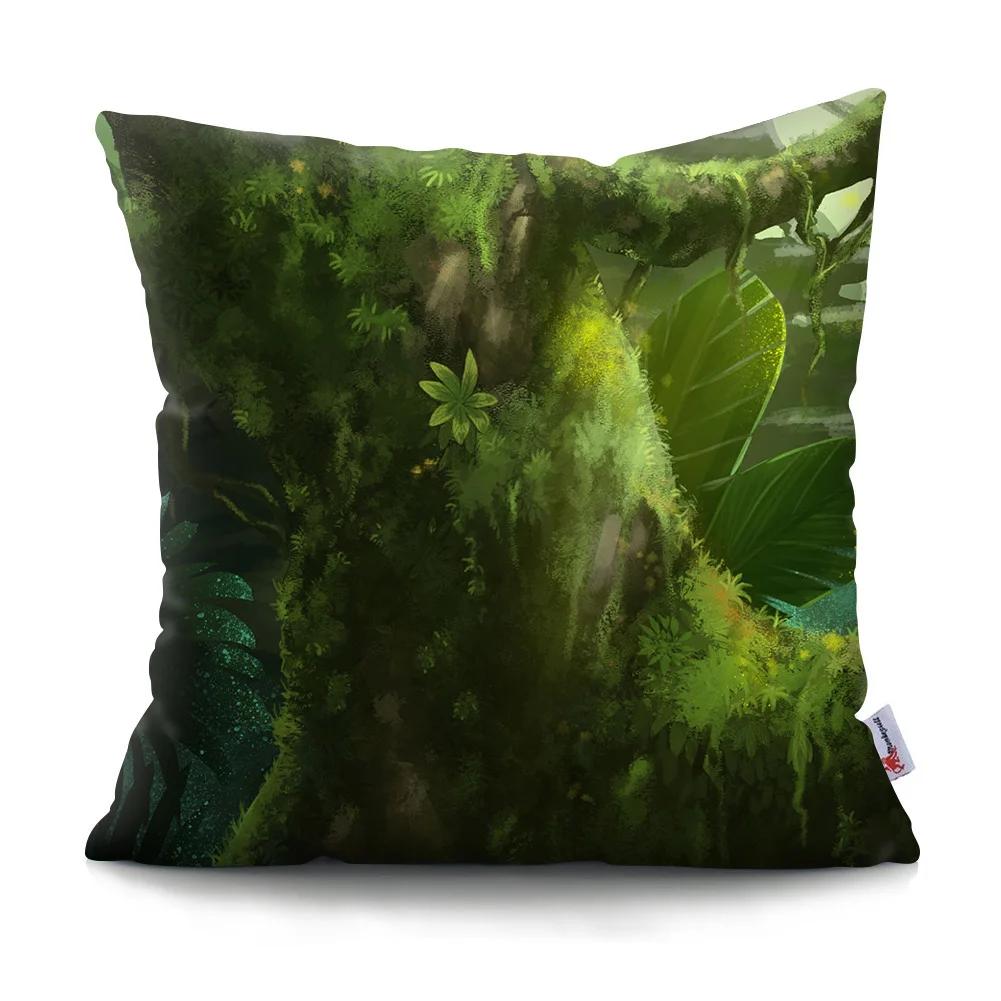 Psychedelic Forest Cushion Cover Home Decor Bedroom Pillowcase Car Sofa