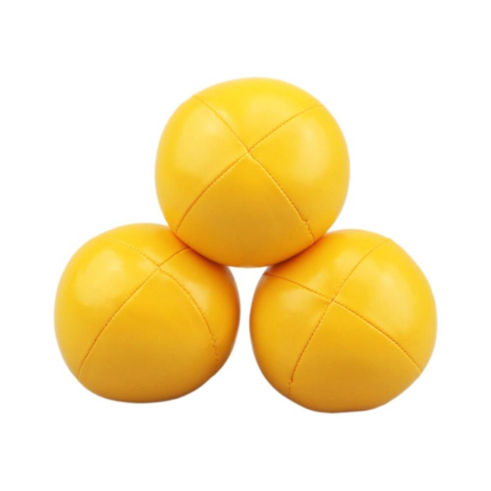 PU Leather Juggling Ball With 4 Panel Design Circus Ball Clown Juggle Ball Kids and Adults