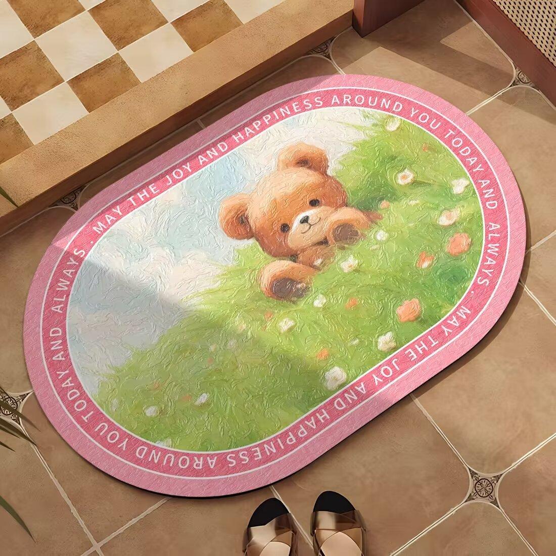 

Мягкий диатомитовый коврик, впитывающий грязь, коврик для ванной комнаты, утолщенный нескользящий быстросохнущий коврик, коврик для двери туалета, ковер для туалета 40*60cm